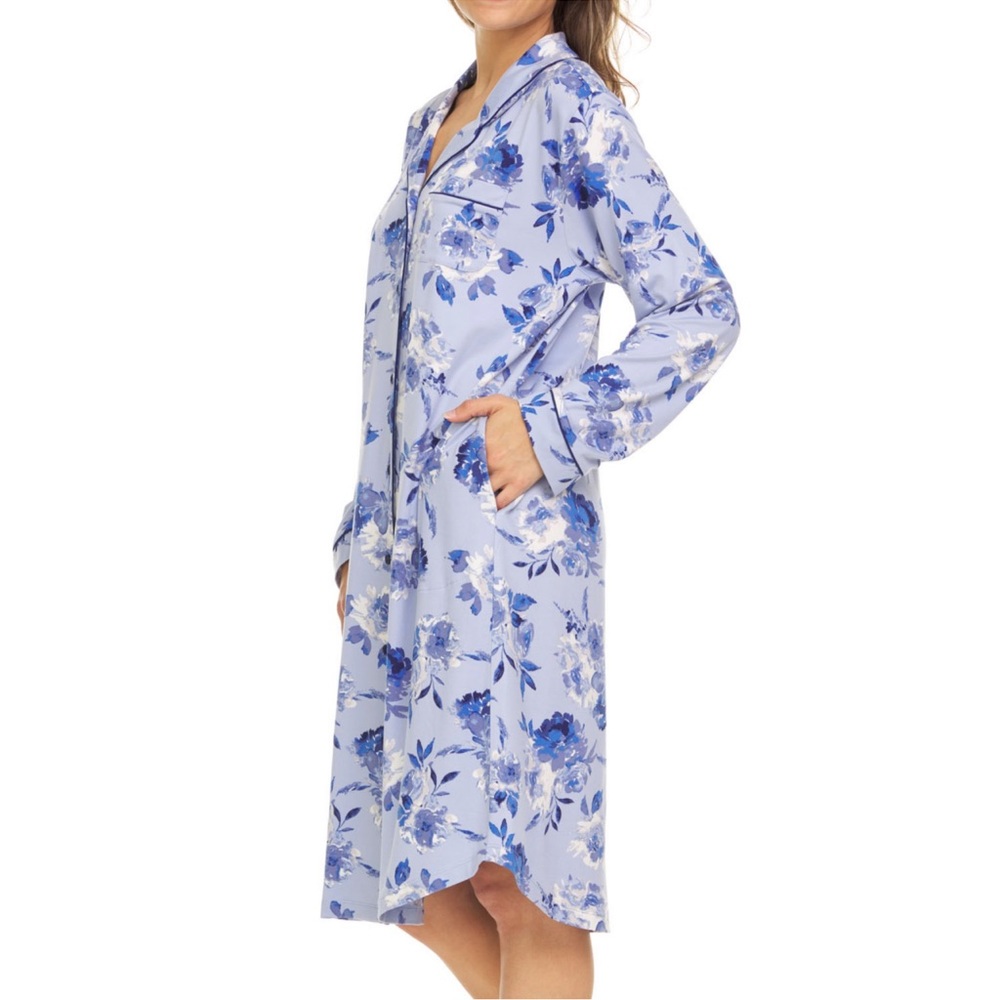 Flora by Flora Nikrooz Notch Collar Sleep Shirt - Picture 4 of 8
